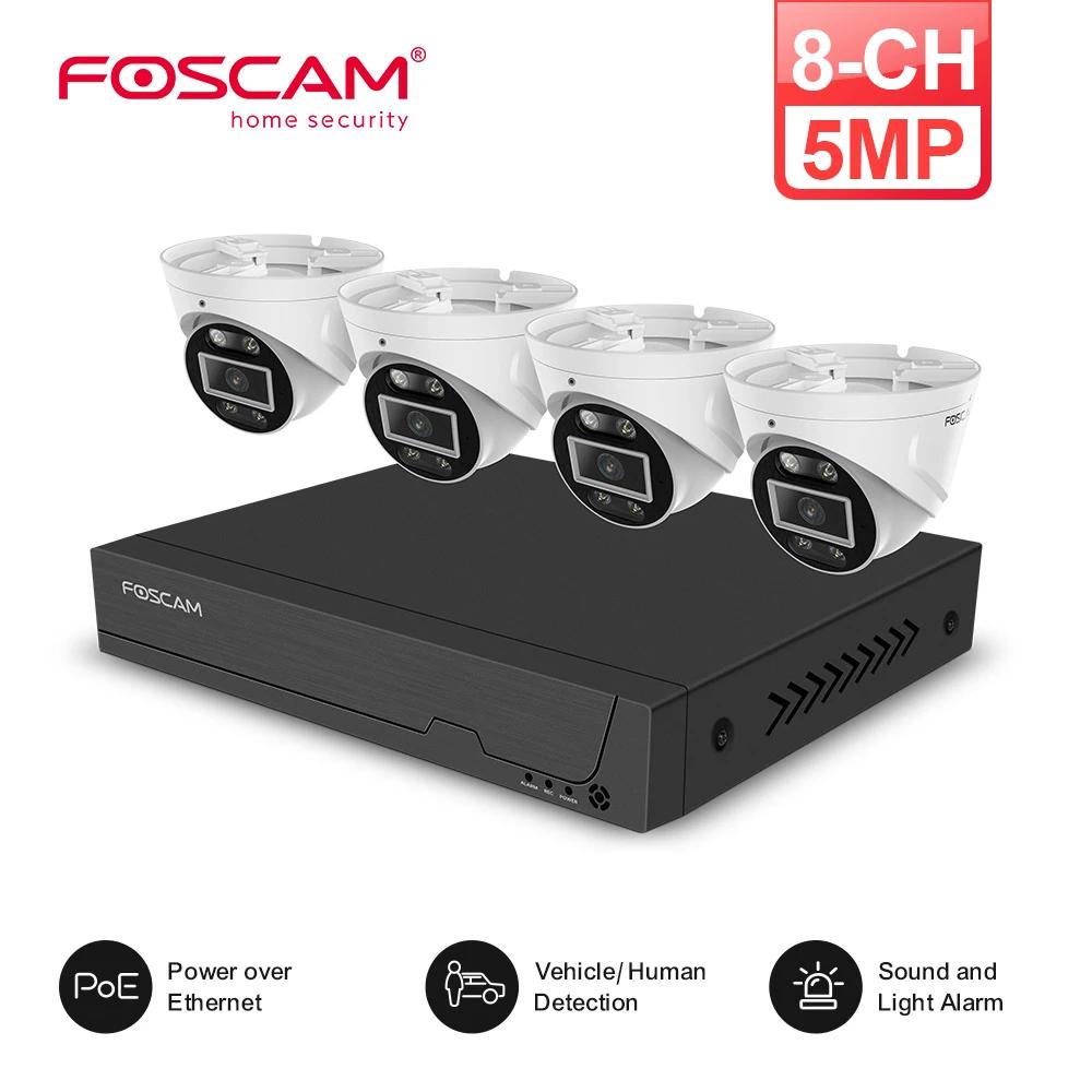 Foscam 24/7 ȭ  ī޶ ý, PoE    IP  ī޶, H.264, 8CH, NVR, 3K, 5MP, 4 